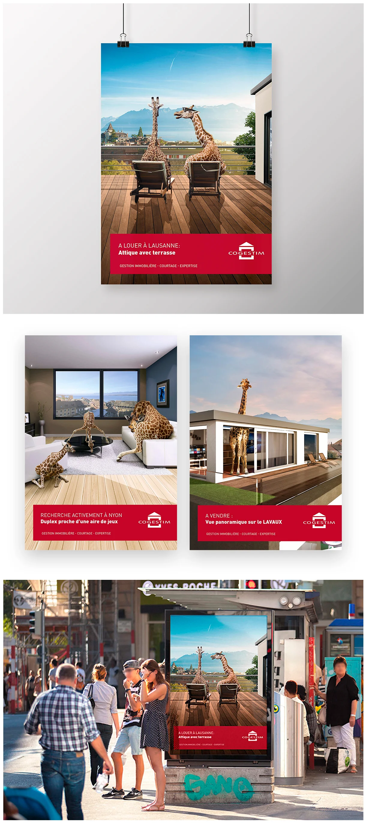 Cogestim concept graphisme affiches